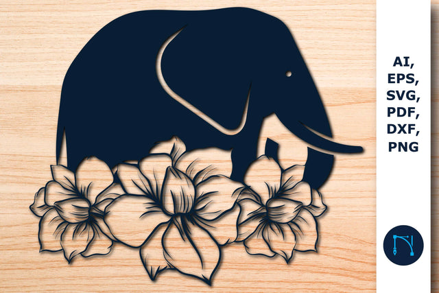 Laser/Paper cut flower With Animal SVG SVG MD JOYNAL ABDIN 
