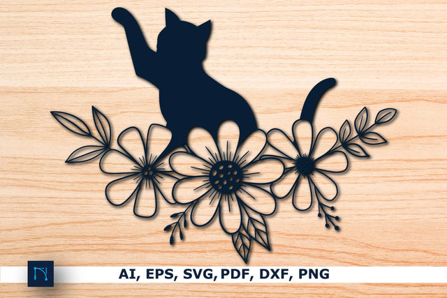 Laser/Paper cut flower With Animal SVG SVG MD JOYNAL ABDIN 