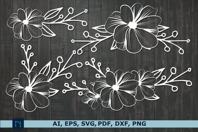 laser/paper cut flowers SVG bundle SVG MD JOYNAL ABDIN 