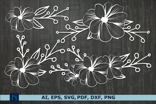 laser/paper cut flowers SVG bundle SVG MD JOYNAL ABDIN 