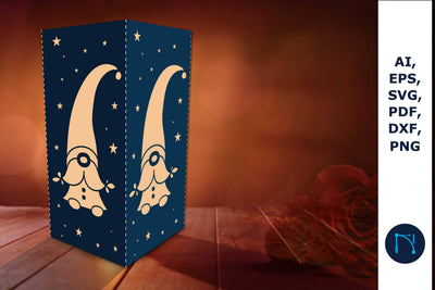 laser/Paper cut Gnome lantern SVG SVG MD JOYNAL ABDIN 