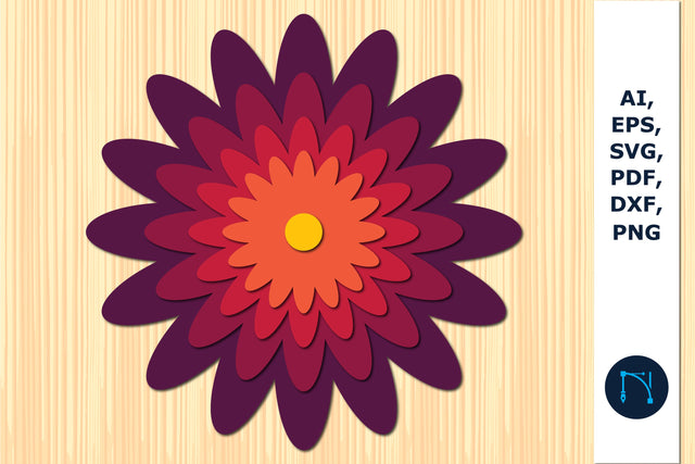 laser/paper cut layer flower 3d SVG SVG MD JOYNAL ABDIN 