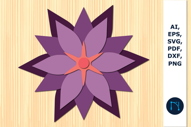 laser/paper cut layer flower 3d SVG SVG MD JOYNAL ABDIN 