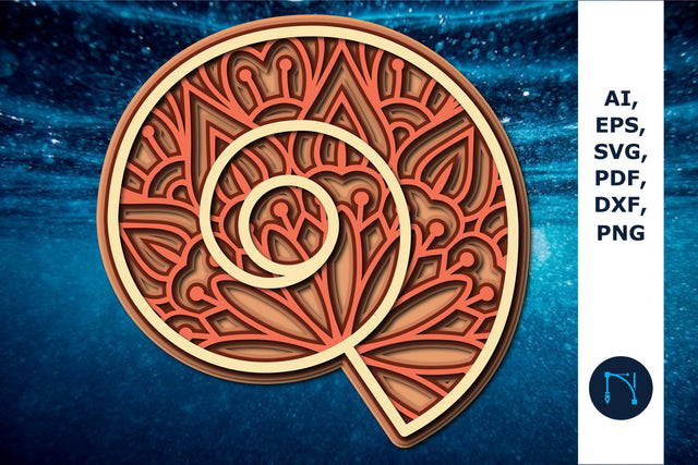 Laser/paper Cut Sea Shell SVG cut file SVG MD JOYNAL ABDIN 