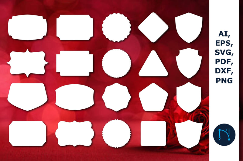 Laser/Paper Cut Sign Shape SVG Bundle - So Fontsy