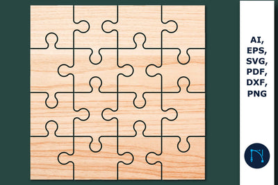 Laser/paper Cut Squre Puzzle SVG vector SVG MD JOYNAL ABDIN 