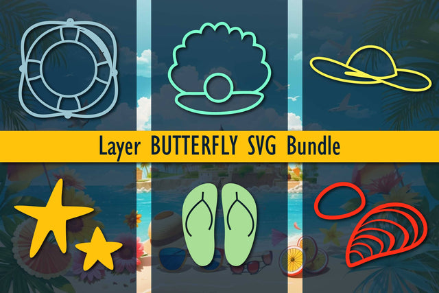 Laser/Paper-cut Summer SVG Bundle SVG MD JOYNAL ABDIN 