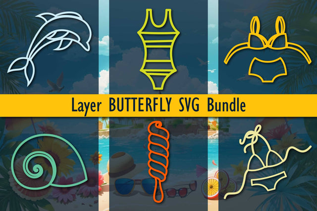 Laser/Paper-cut Summer SVG Bundle SVG MD JOYNAL ABDIN 