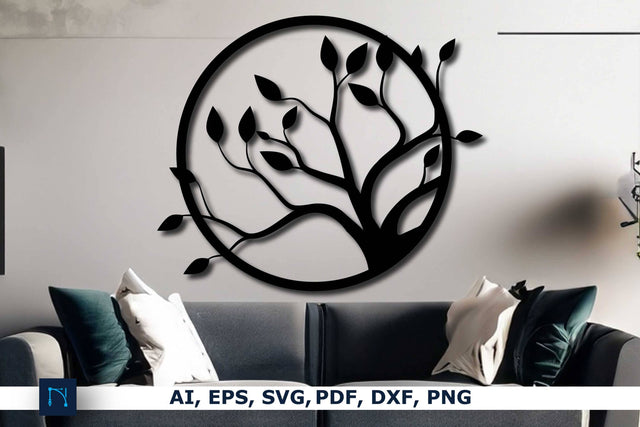 Laser/Paper cut Tree Branches Decor SVG SVG MD JOYNAL ABDIN 