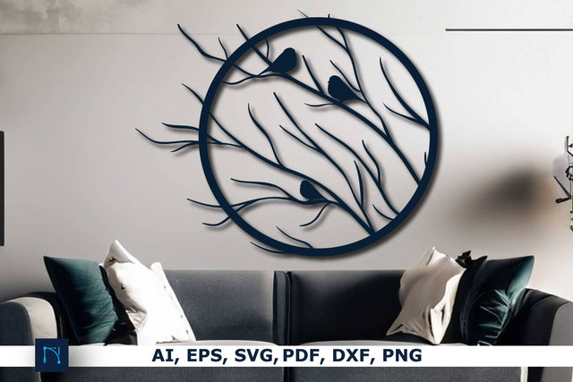 Laser/Paper cut Tree Branches Decor SVG SVG MD JOYNAL ABDIN 