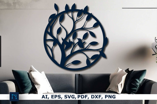 Laser/Paper cut Tree Branches Decor SVG SVG MD JOYNAL ABDIN 