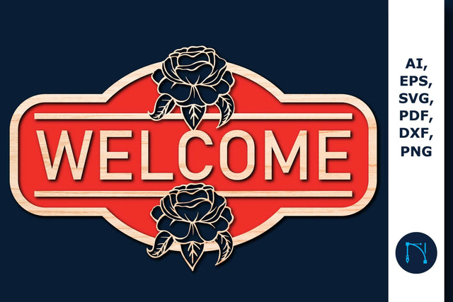Laser/Paper cut welcome sign SVG SVG MD JOYNAL ABDIN 