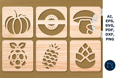 laser/Papercut Coasters SVG Bundle SVG MD JOYNAL ABDIN 