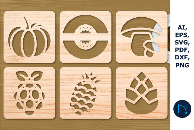 laser/Papercut Coasters SVG Bundle SVG MD JOYNAL ABDIN 