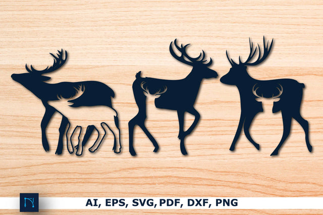 laser/Papercut Deer element SVG Bundle SVG MD JOYNAL ABDIN 