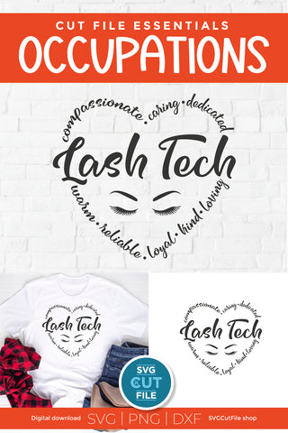 Lash Tech svg, a lash artist or lash technician svg file SVG SVG Cut File 