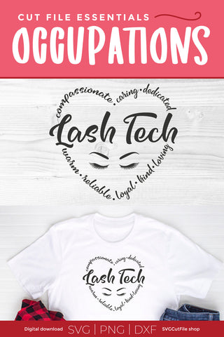 Lash Tech svg, a lash artist or lash technician svg file SVG SVG Cut File 