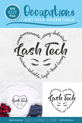 Lash Tech svg, a lash artist or lash technician svg file SVG SVG Cut File 