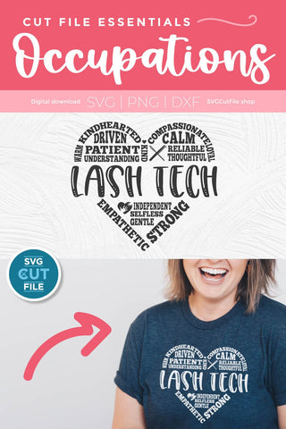 Lash Tech svg for a lash artist or lash technician SVG SVG Cut File 