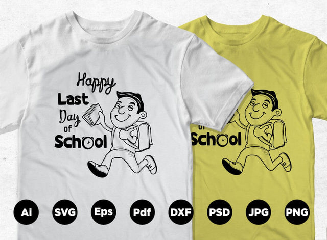 Last Day of School Design SVG Leamsign Studio 