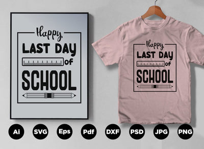 Last Day of School Design SVG Leamsign Studio 