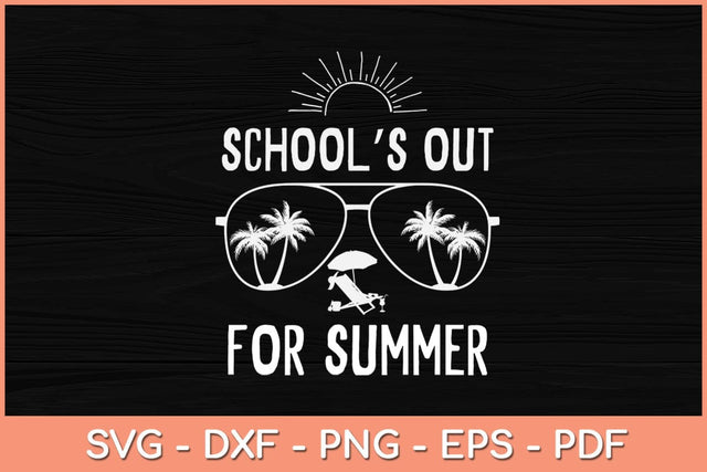 Last Day Of School Schools Out For Summer Teacher Vintage Svg Design SVG artprintfile 