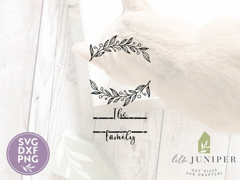 Last Name Sign SVG | Family SVG | Farmhouse Sign Design SVG LilleJuniper 