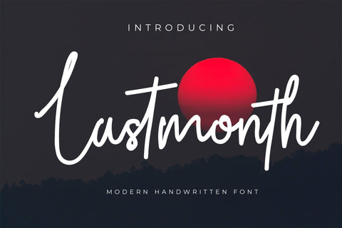 Lastmonth Font LetterdayStudio 