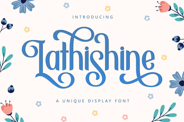 Lathishine Font Holydie Studio 