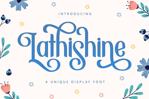 Lathishine Font Holydie Studio 