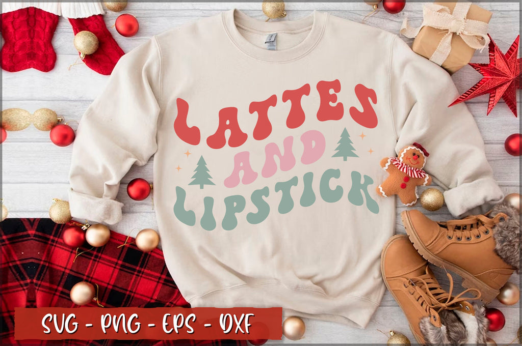 Lattes and lipstick SVG - So Fontsy