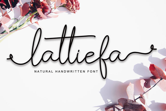 Lattiefa Font AEN Creative Store 