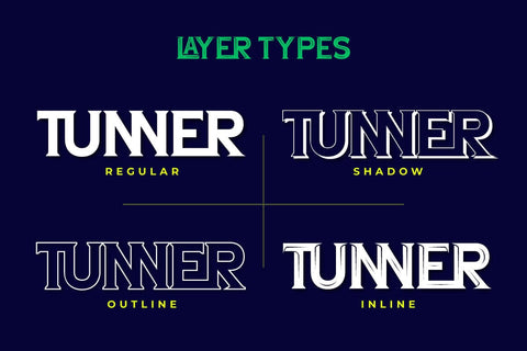 Latunner - Gaming Display Font Font twinletter 