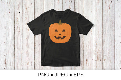 Laughing Halloween Pumpkin. Cute cartoon Jack-o'-Lantern Sublimation LaBelezoka 