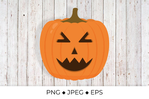 Laughing Halloween Pumpkin Sublimation LaBelezoka 