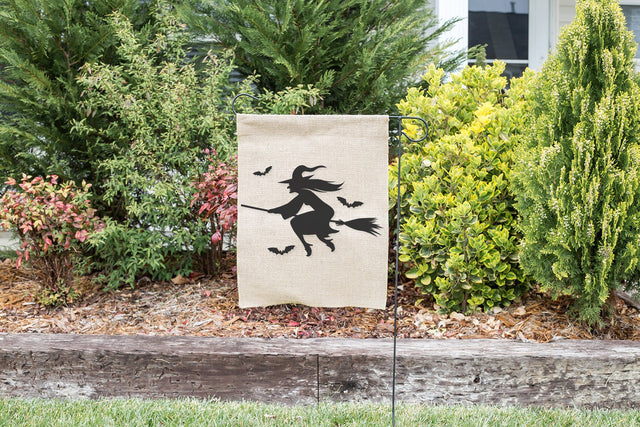 Laughing Witch on Flying Broomstick Hand Drawn SVG DXF PNG SVG Cursive by Camille 