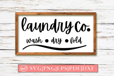 Laundry Co Sign SVG Design SVG MockupSvgVenue 