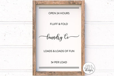 Laundry Co SVG | Modern Farmhouse Sign Design SVG Diva Watts Designs 