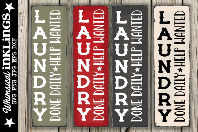 Laundry Done Daily-Vertical SVG SVG Whimsical Inklings 