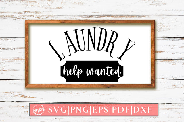 Laundry Help Wanted Sign SVG Design SVG MockupSvgVenue 