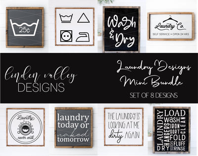 Laundry Mini Bundle|Funny Laundry SVG|Farmhouse Laundry Mini Bundle SVG SVG Linden Valley Designs 