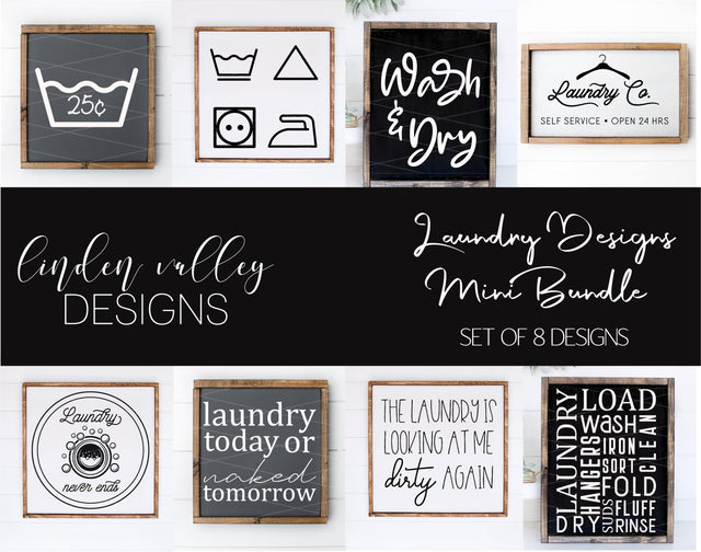 Laundry Mini Bundle|Funny Laundry SVG|Farmhouse Laundry Mini Bundle SVG SVG Linden Valley Designs 