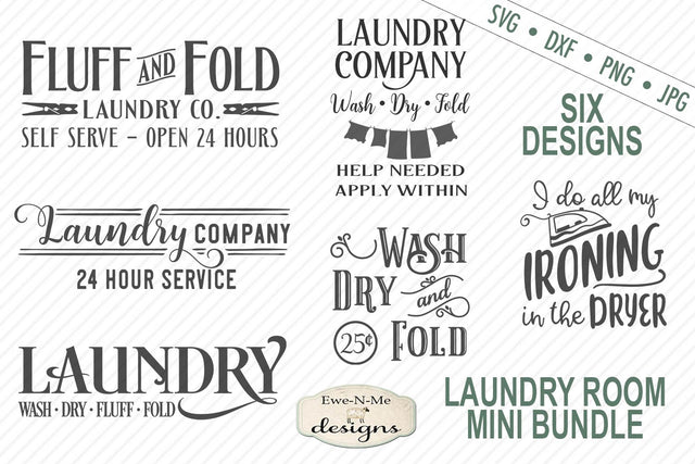 Laundry Room Bundle - SVG SVG Ewe-N-Me Designs