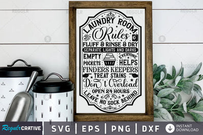 Laundry room rules fluff SVG SVG Regulrcrative 
