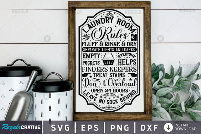 Laundry room rules fluff SVG SVG Regulrcrative 