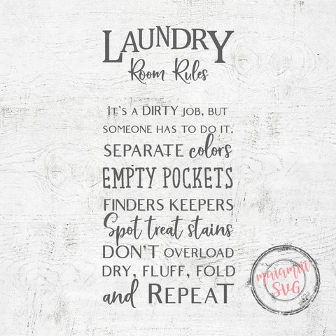 Laundry Room Rules SVG SVG MaiamiiiSVG 