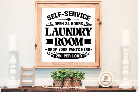 Laundry Room Sign | Farmhouse SVG Cut File SVG zoellartz 