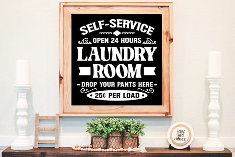 Laundry Room Sign | Farmhouse SVG Cut File SVG zoellartz 