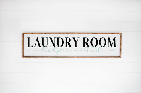 Laundry Room Sign SVG - Laundry Room. Help Wanted SVG Simply Cutz 