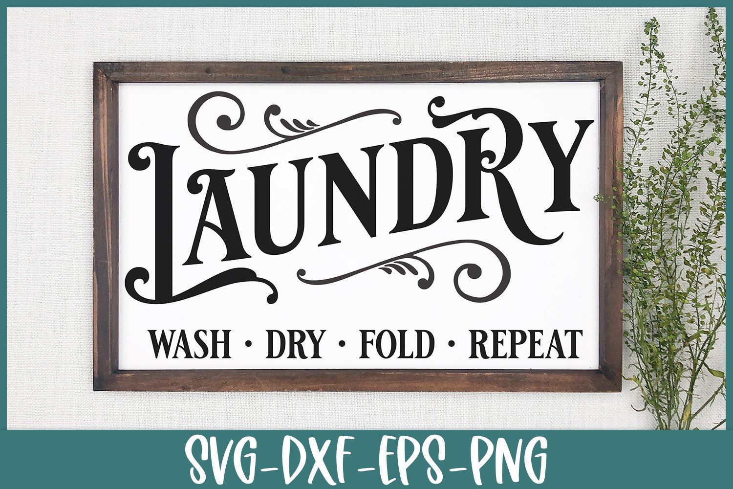 Laundry Room SVG | Farmhouse Laundry Sign - So Fontsy